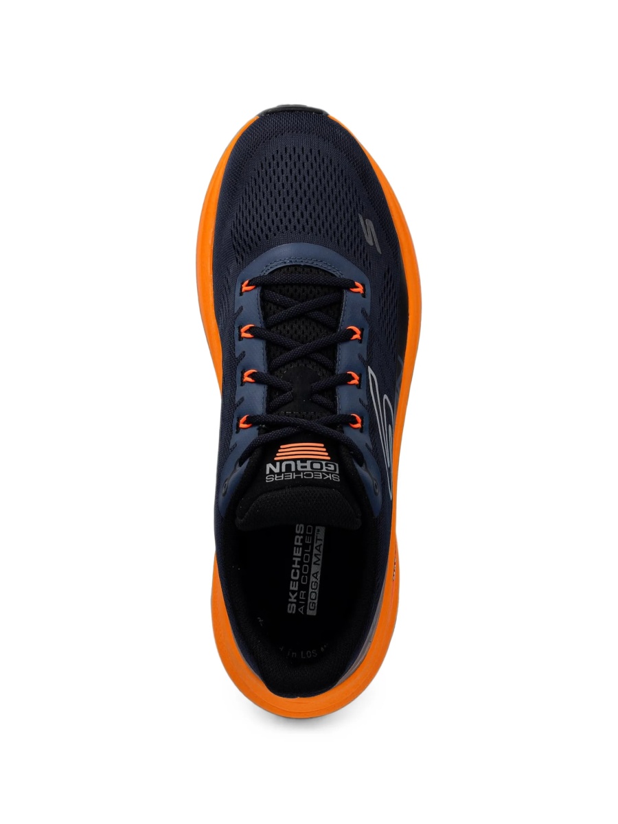 Sneakers SKECHERS albastri din material textil si fibre - Img 4