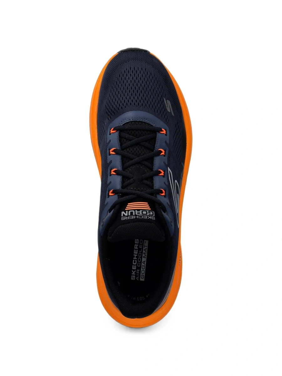 Sneakers SKECHERS albastri din material textil si fibre - Img 4