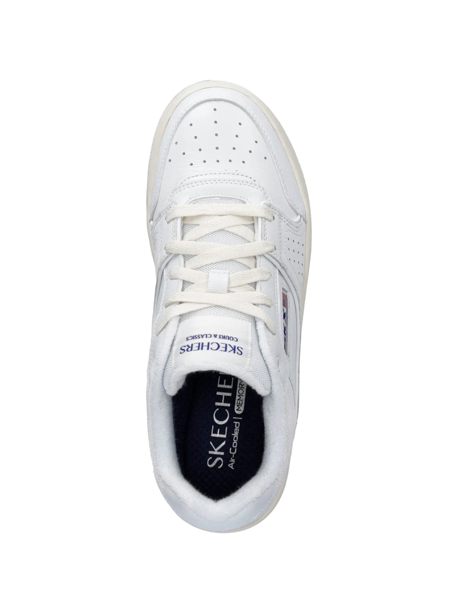 Sneakers SKECHERS albi din piele eco - Img 4