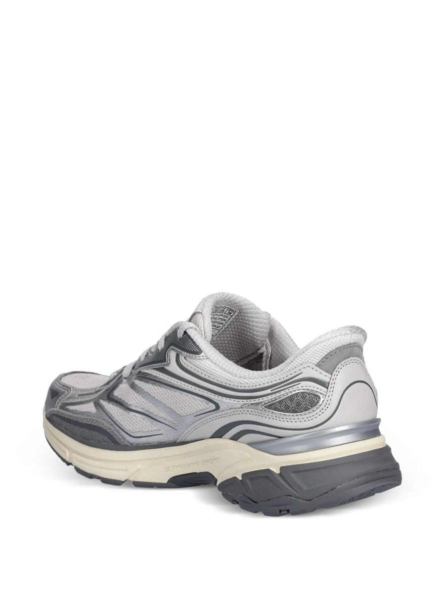 Sneakers SKECHERS gri din piele si plasa - Img 4