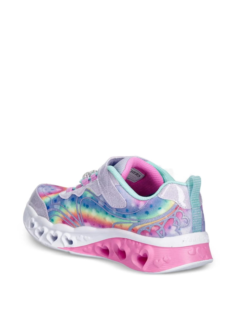 Sneakers SKECHERS violet din material textil si sclipici - Img 3