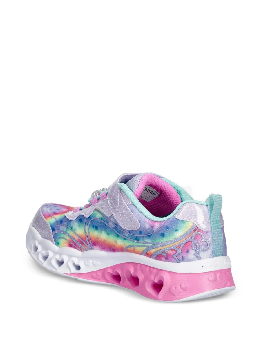 Sneakers SKECHERS violet din material textil si sclipici - Img 3