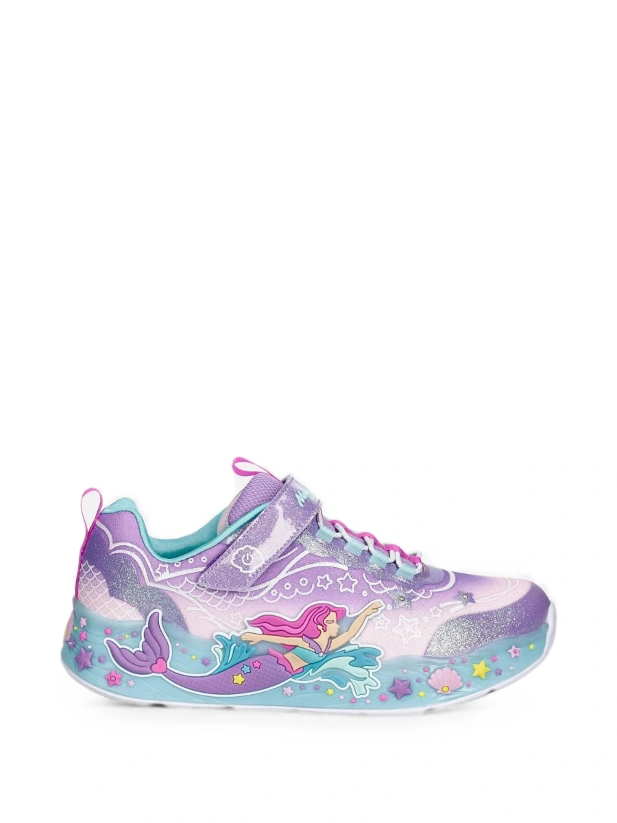 Sneakers SKECHERS violet din poliuretan si plasa - Img 2