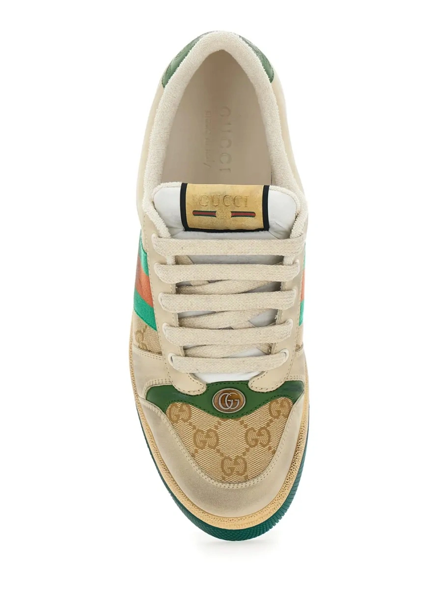 Sneakers Sneaker 'Screener' with Web Detail on the Side in GG Supreme Canvas and Multicolor Leather for Men - Img 4