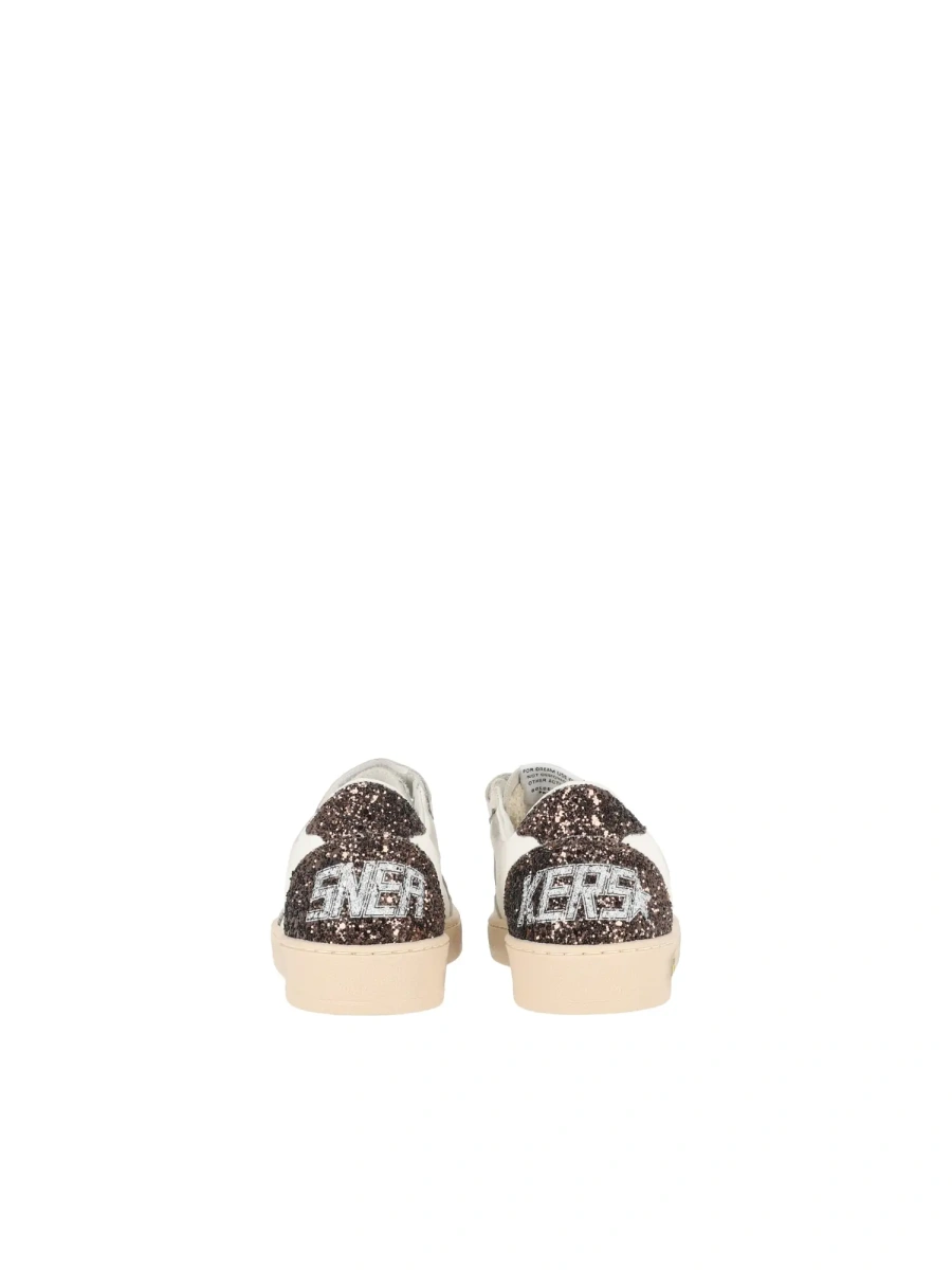 Sneakers SNEAKERS BALL STAR STRAP LEATHER UPPER TOE AND STRAP GLITTER STAR HEEL AND SPUR WHITE/CINDER/LIGHT BROWN - Img 4