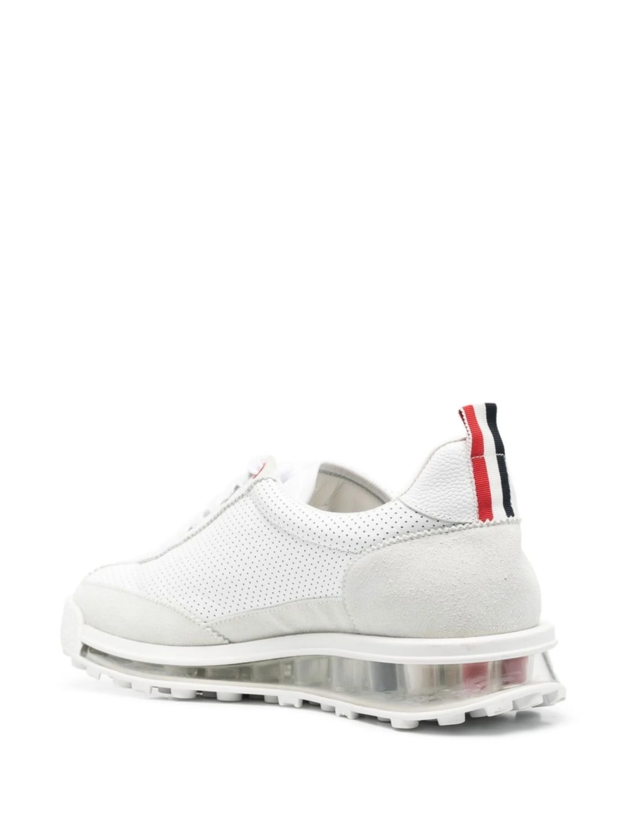 Sneakers Thom Browne albi din piele - Img 3