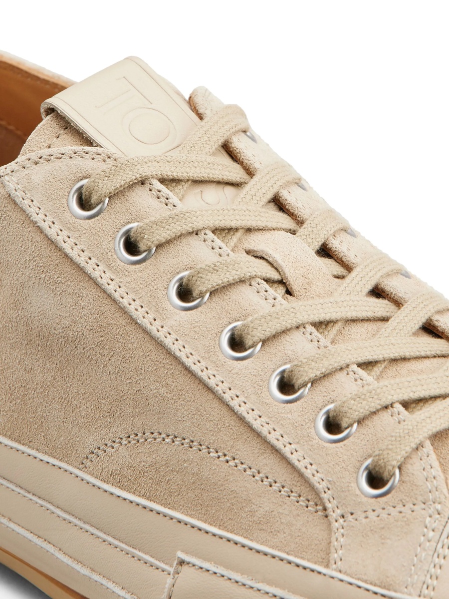 Sneakers TOD'S neutri din piele intoarsa - Img 5