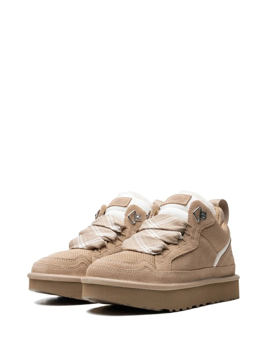 Sneakers UGG neutri din material textil si piele intoarsa - Img 5