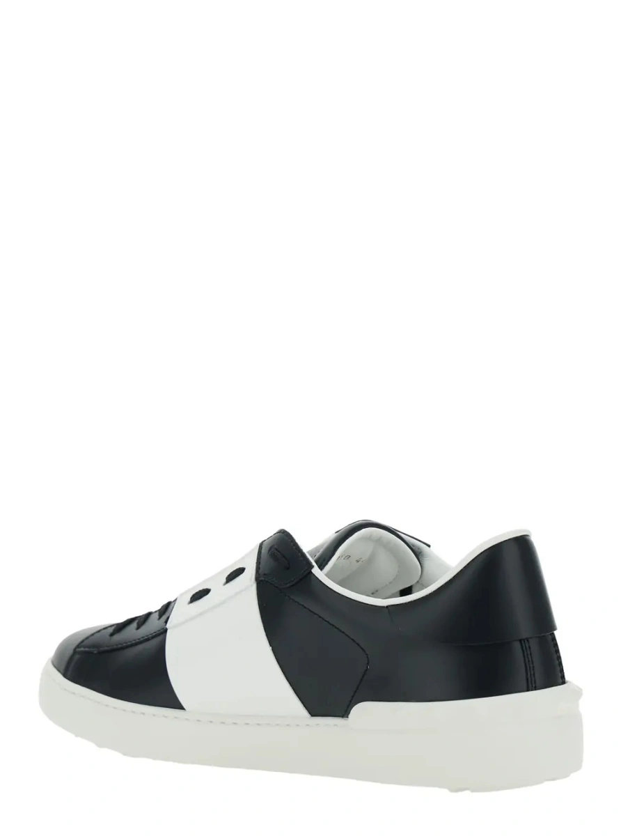 Sneakers Valentino Garavani albi din piele 'Open' - Img 3