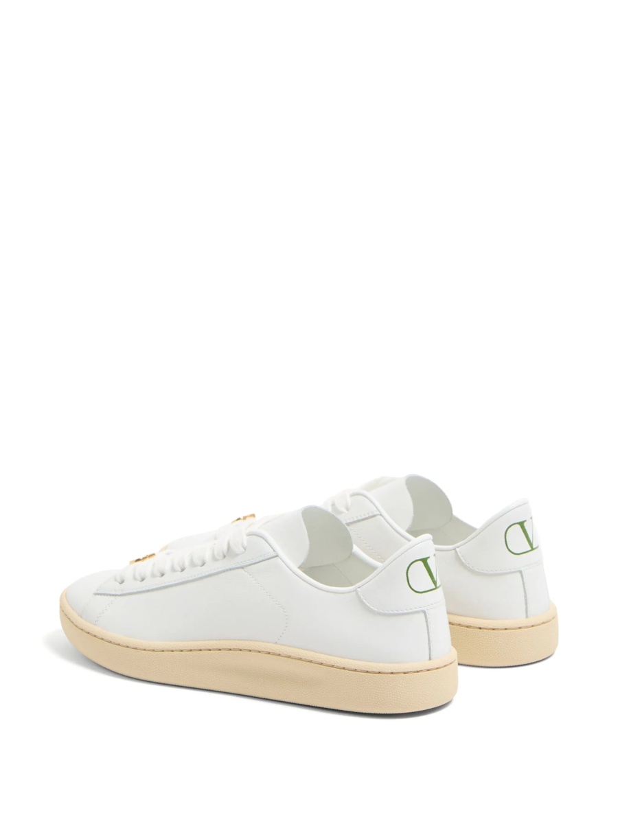 Sneakers Valentino Garavani albi din piele - Img 3