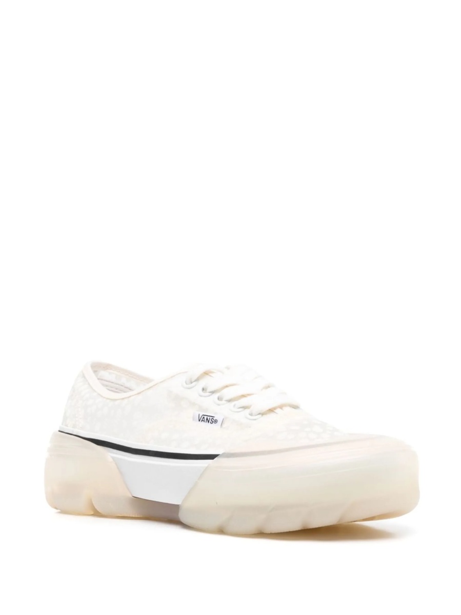 Sneakers Vans albi din material textil - Img 2