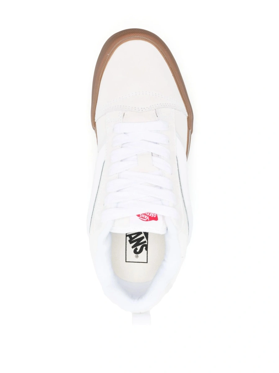 Sneakers Vans albi din piele intoarsa - Img 4