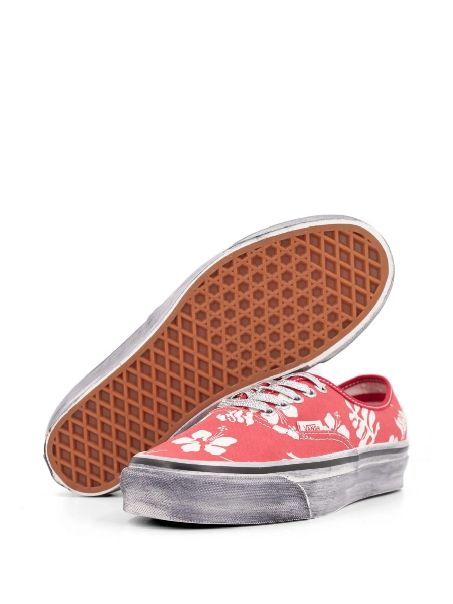 Sneakers Vans rosii din material textil - Img 5
