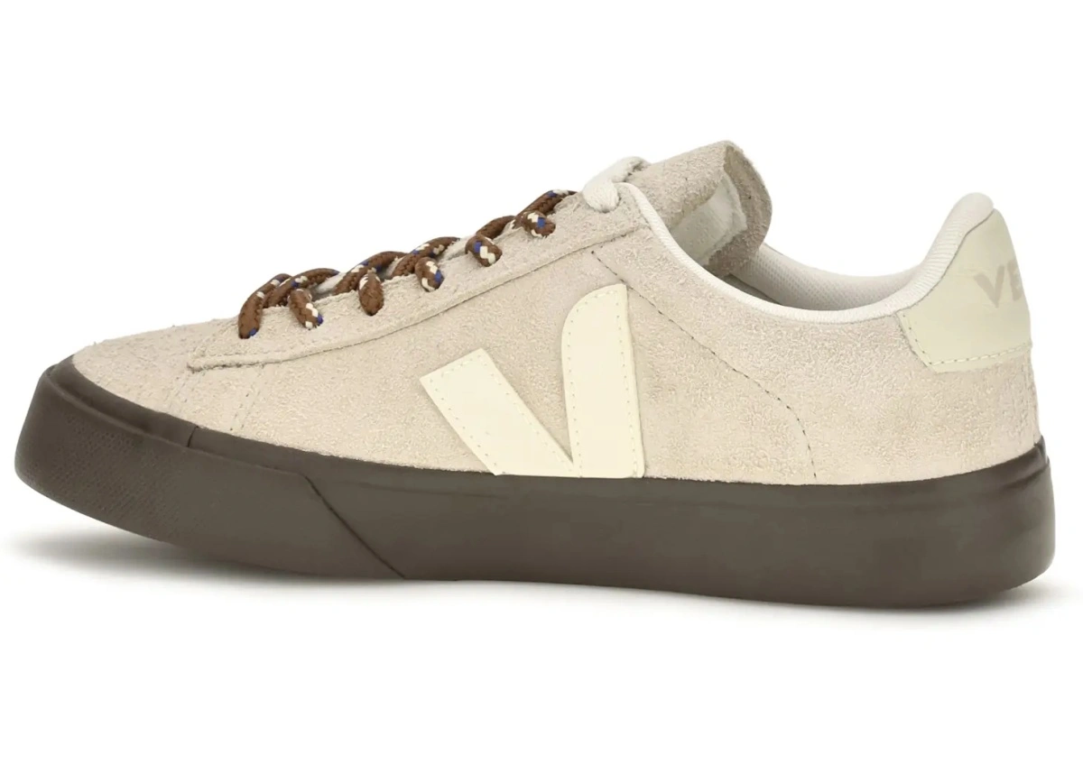 Sneakers VEJA multicolor din piele intoarsa - Img 3