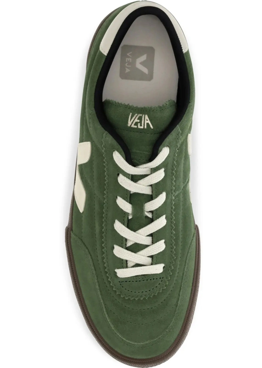 Sneakers VEJA multicolor din piele intoarsa - Img 4