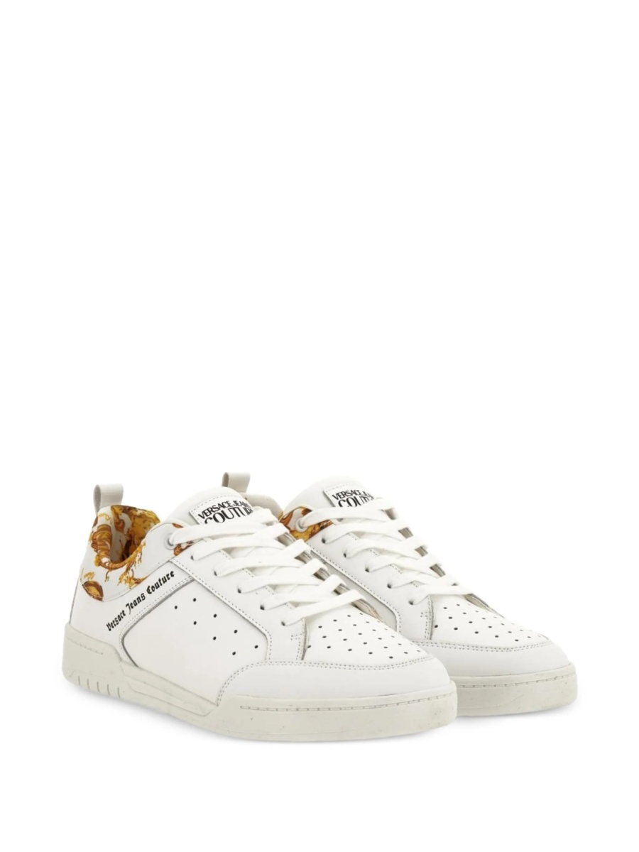 Sneakers Versace Jeans Couture albi din piele - Img 2