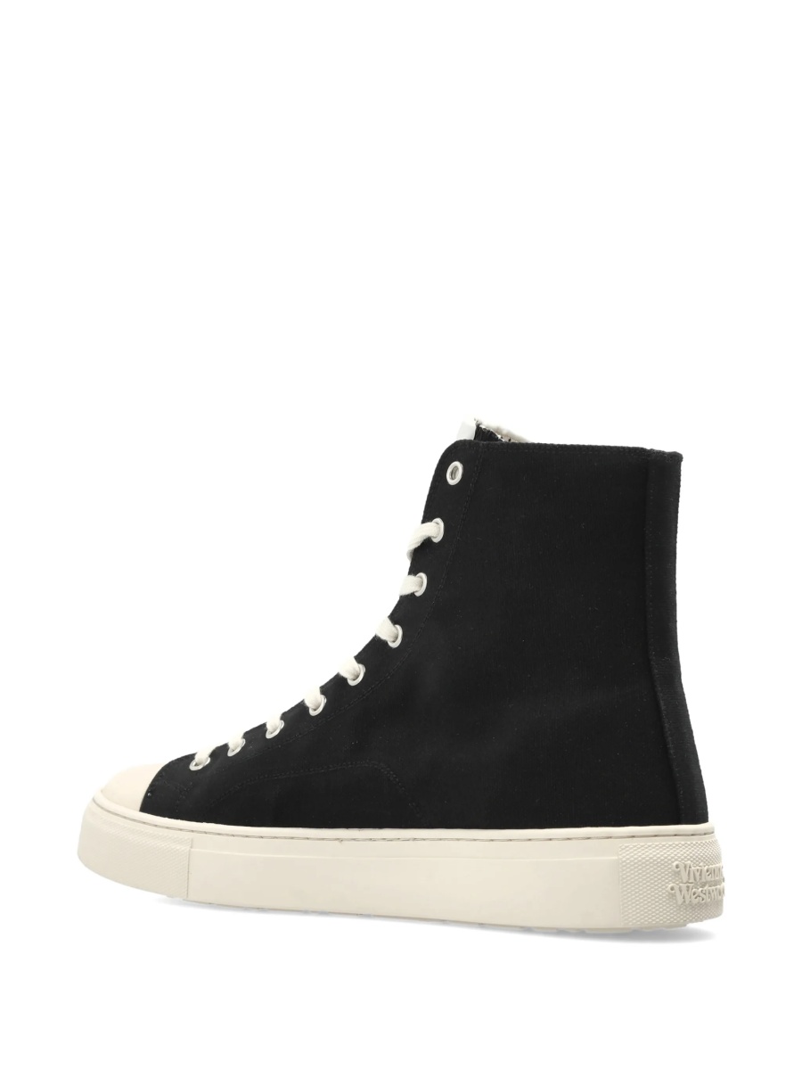 Sneakers Vivienne Westwood negri din bumbac - Img 4