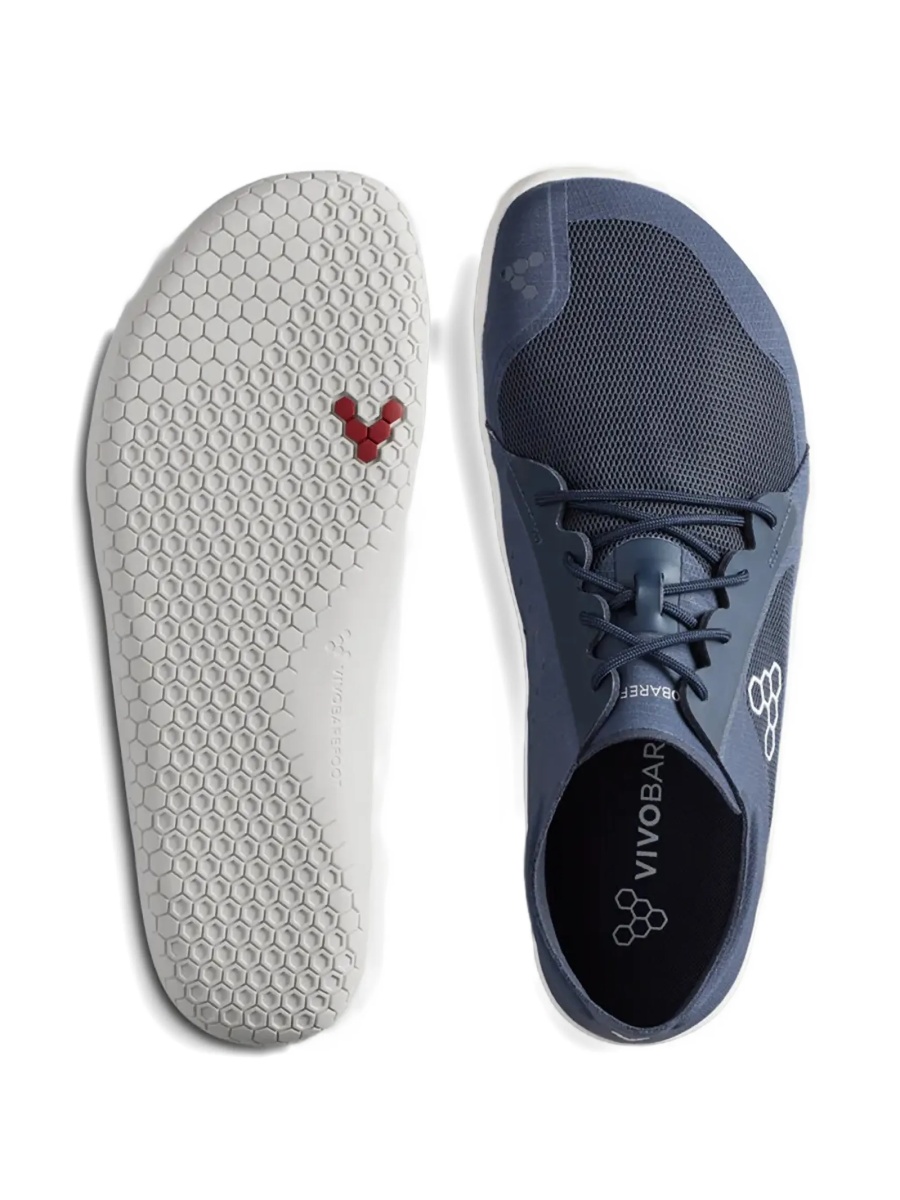 Sneakers Vivobarefoot albastri din poliester reciclat - Img 4