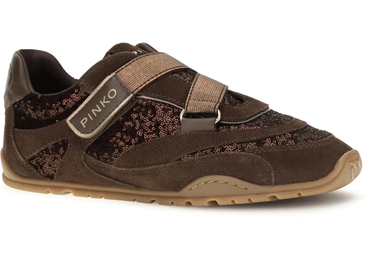 Sneakers Yulia suede Sneakers with sequins - Img 2