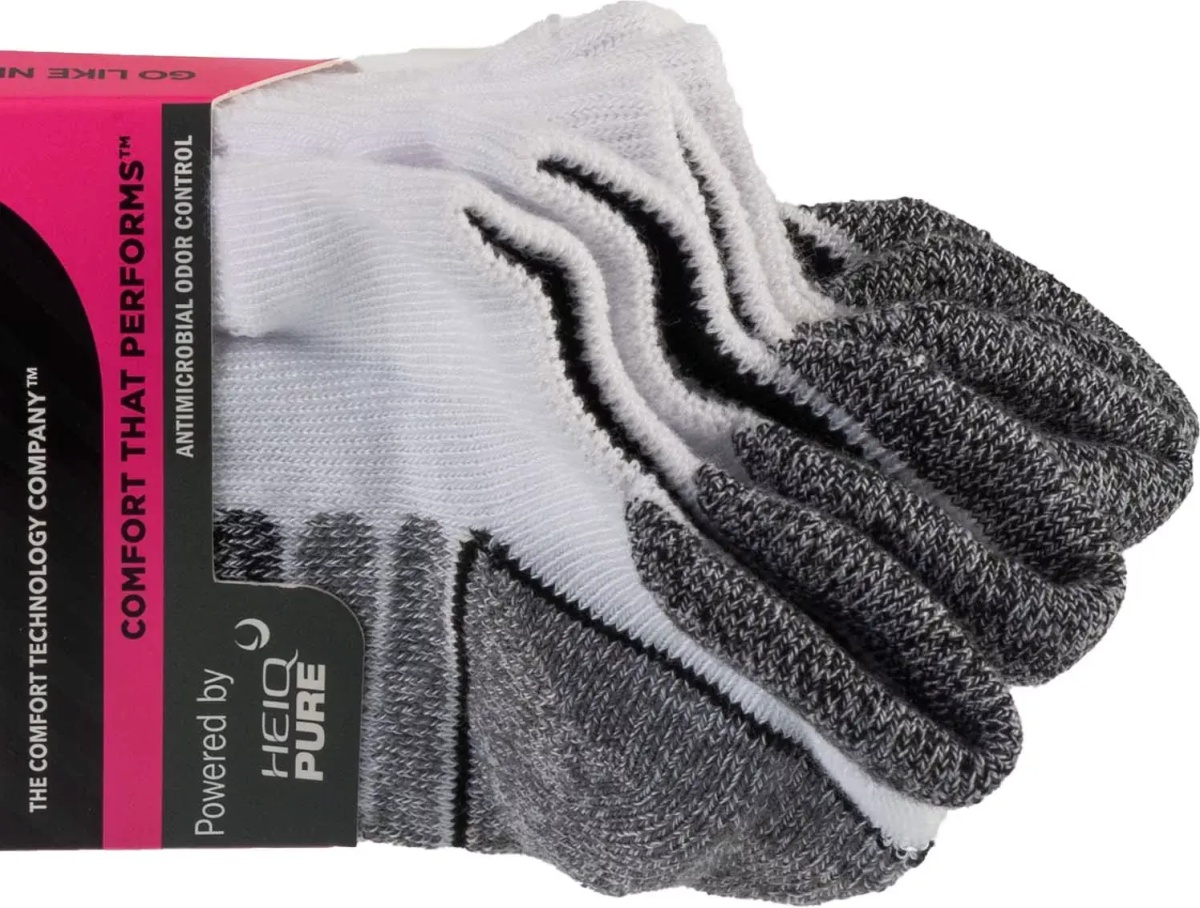 Sosete 3pk Womens Perf Grey Color Pop - Img 3