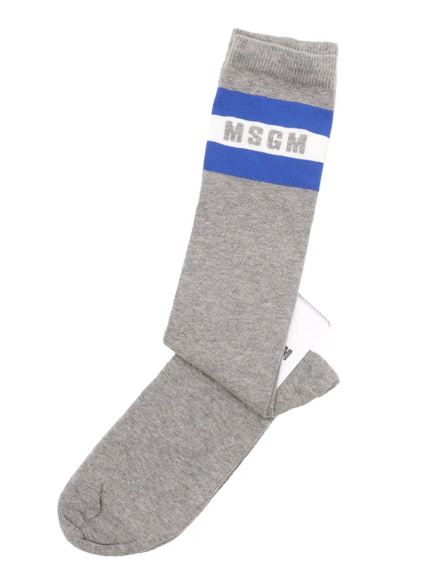 Sosete LONG SOCKS UNISEX GRIGIO MELANGE/GREY ME - Img 2