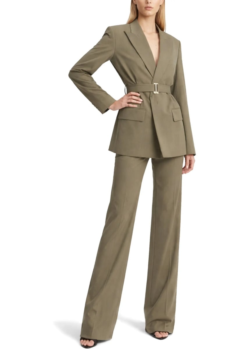 Tailored Blazer With Belt - Img 2