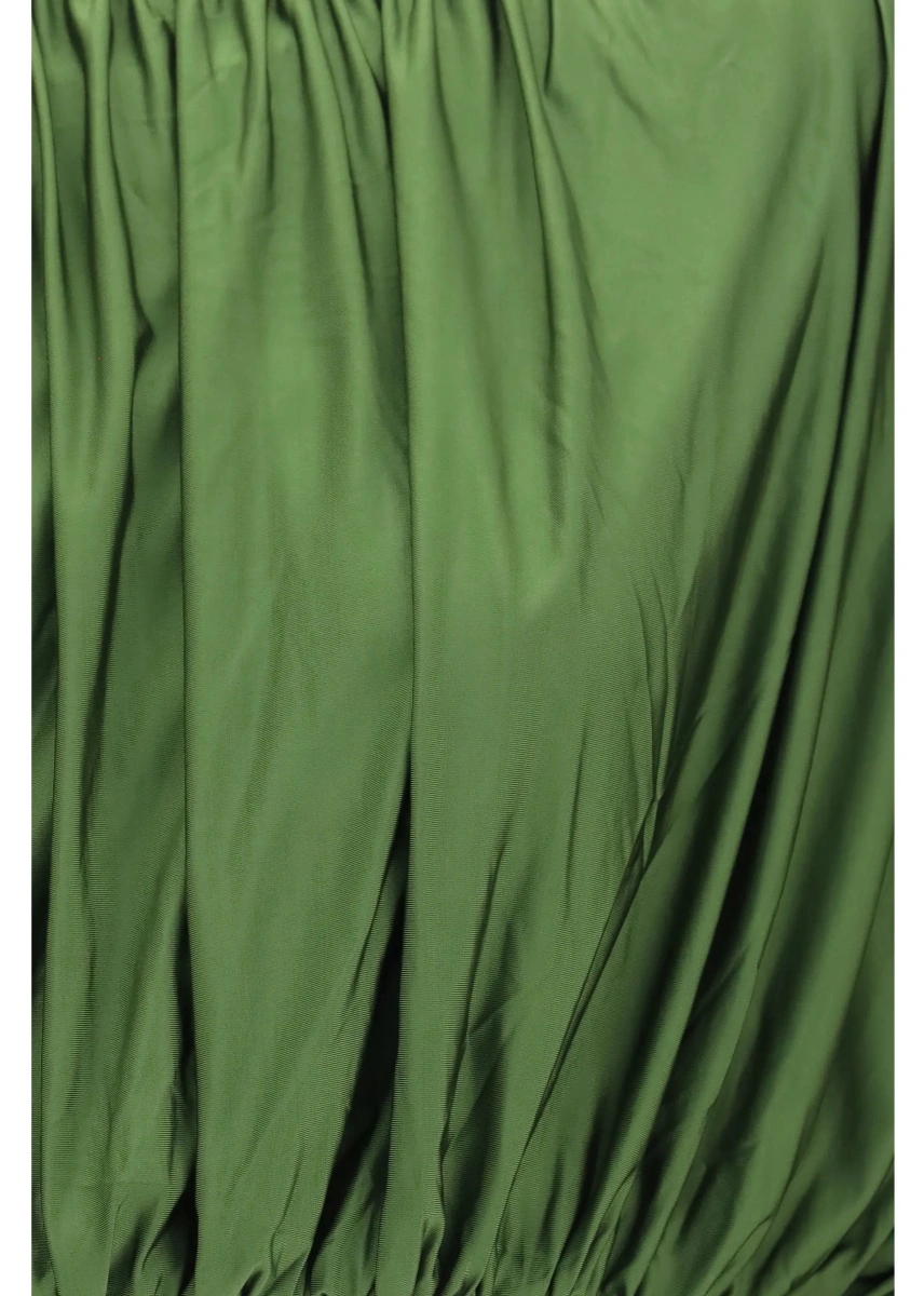 Top Self-Portrait verde din jerse - Img 3