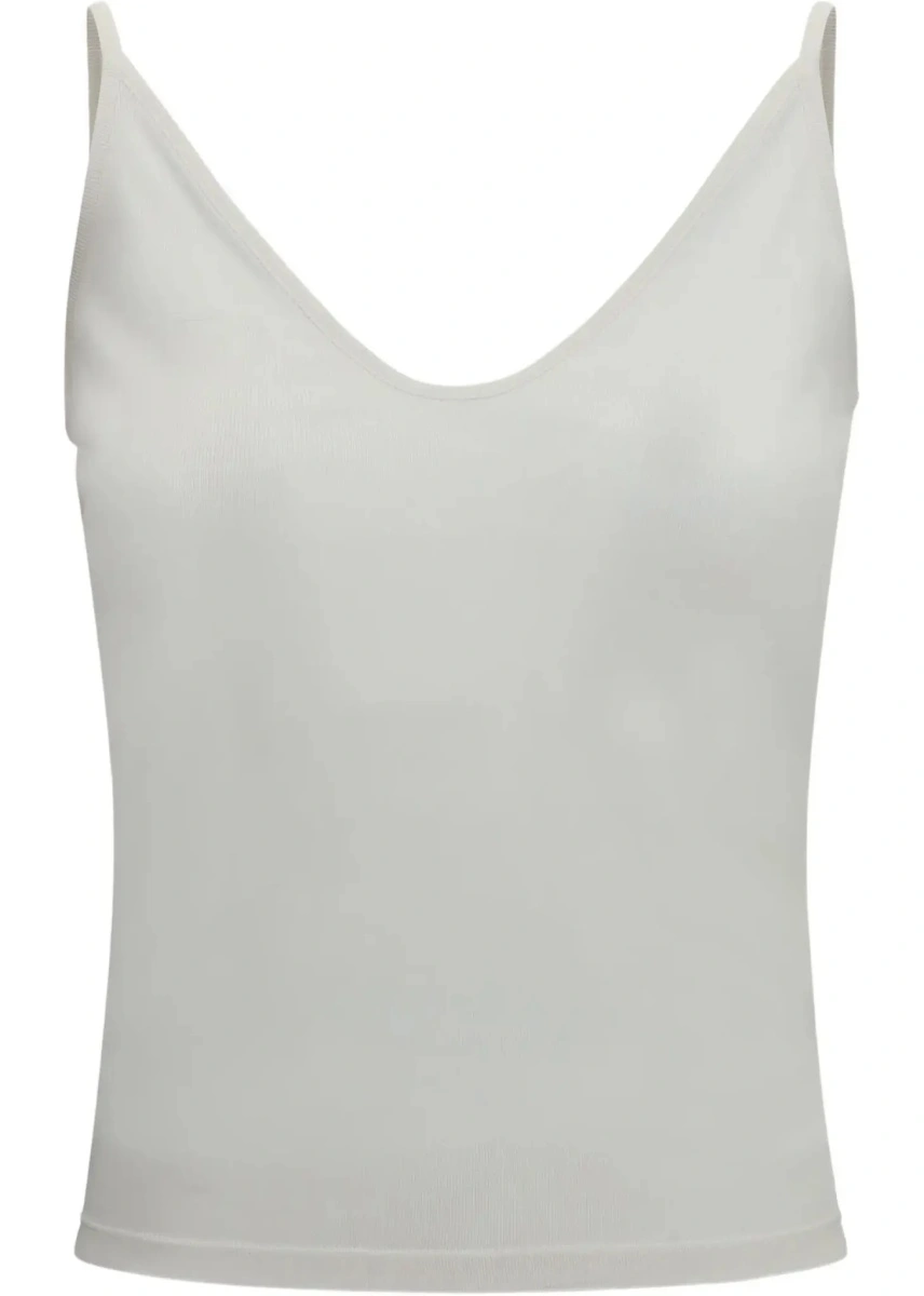 Top Tom Ford alb din matase si jerse - Img 6