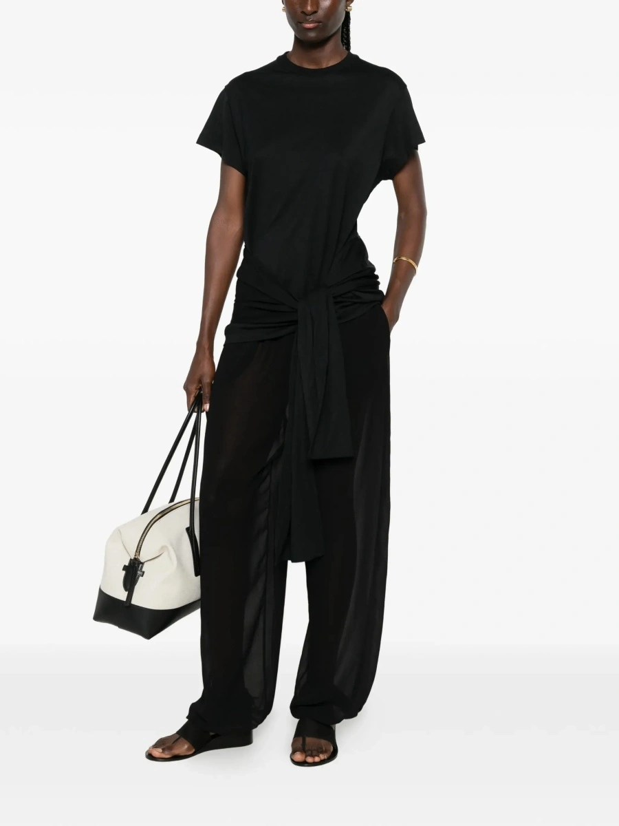 Top TOTEME negru din bumbac - Img 4