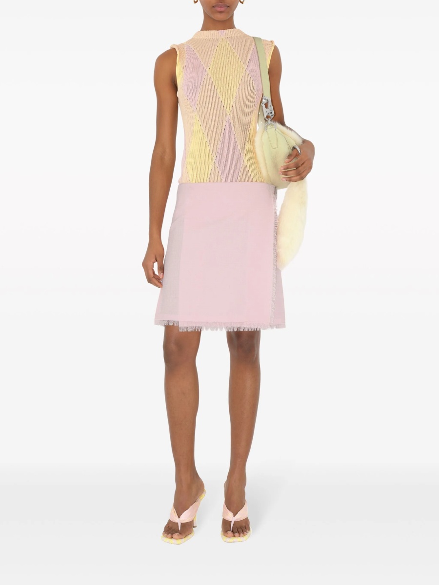 Top tricotat Burberry galben - Img 2