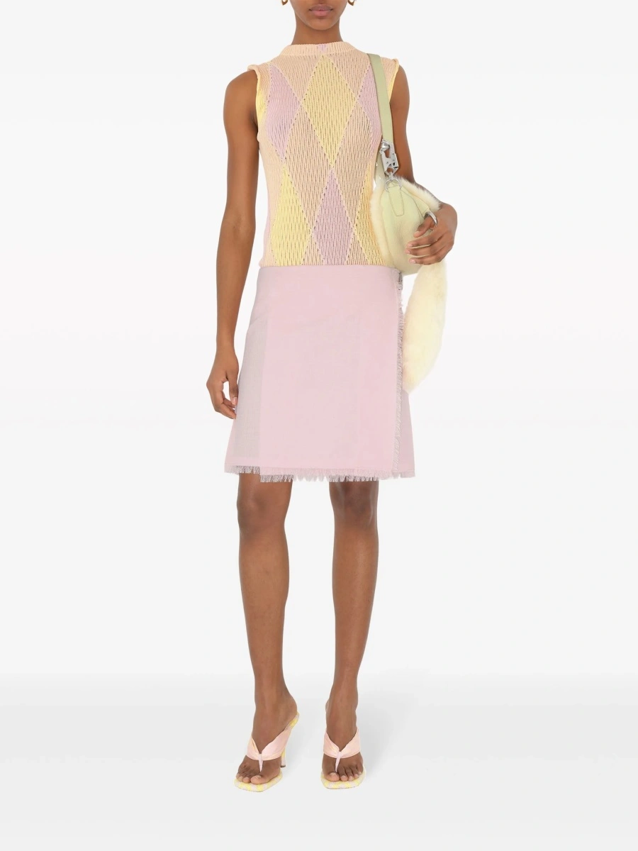 Top tricotat Burberry galben - Img 2