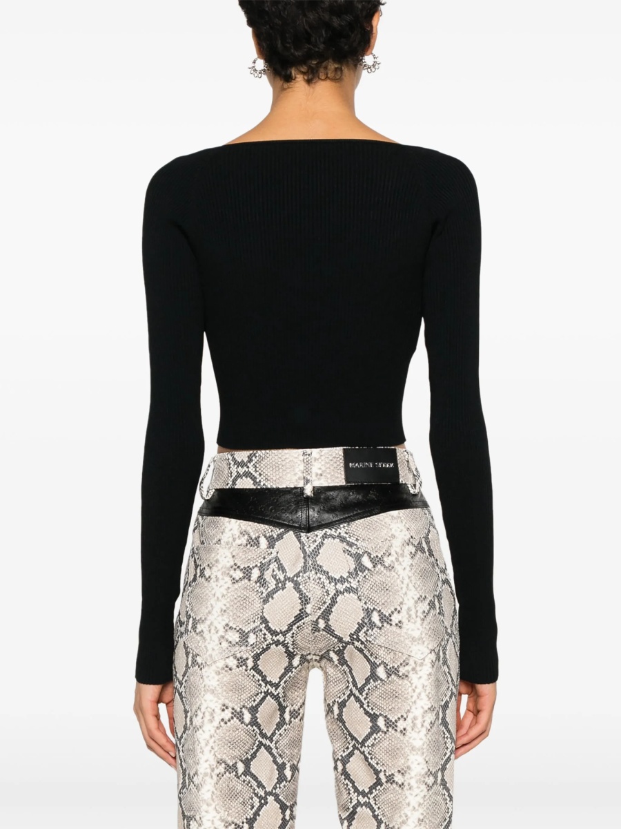 Top tricotat MOSCHINO JEANS negru - Img 4
