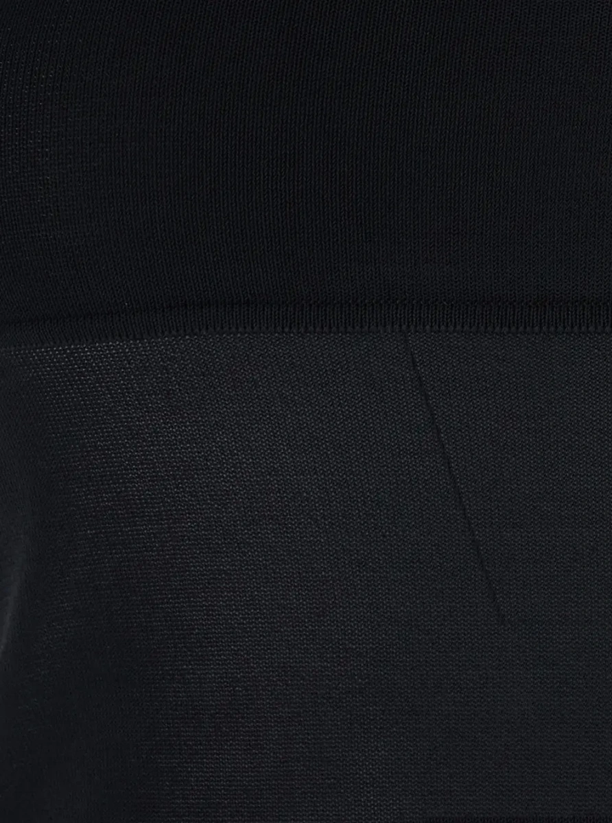 Topuri Black Top with Round Neck in Viscose Woman - Img 3