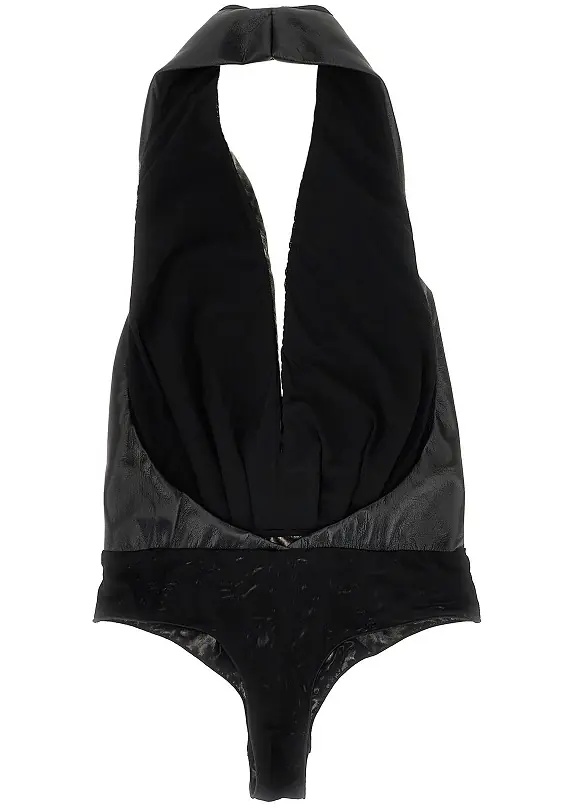 Topuri Faux leather bodysuit - Img 3