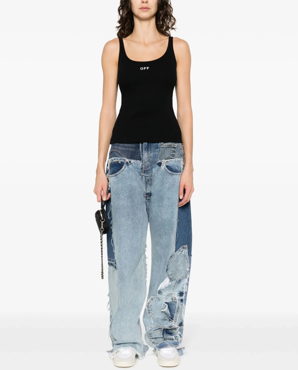 Topuri Off Stamp Rib Tank Top - Img 2