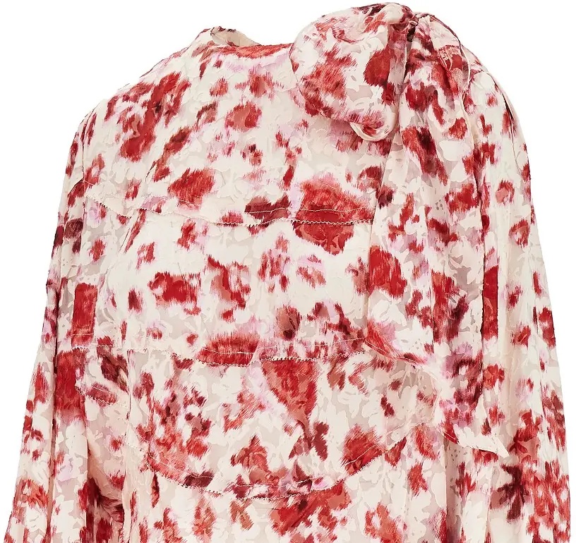 Topuri Printed silk 'Firma' blouse - Img 2