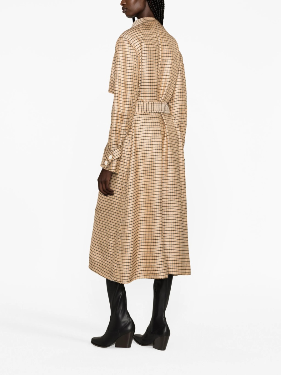 Trenci Lanvin portocaliu din bos taurus si vascoza - Img 4