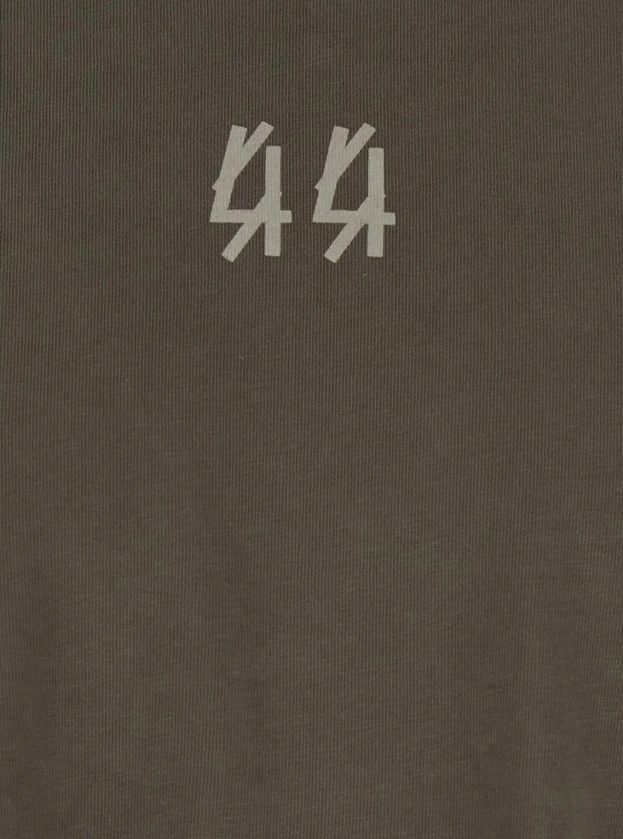 Tricou 44 LABEL GROUP gri din bumbac - Img 3