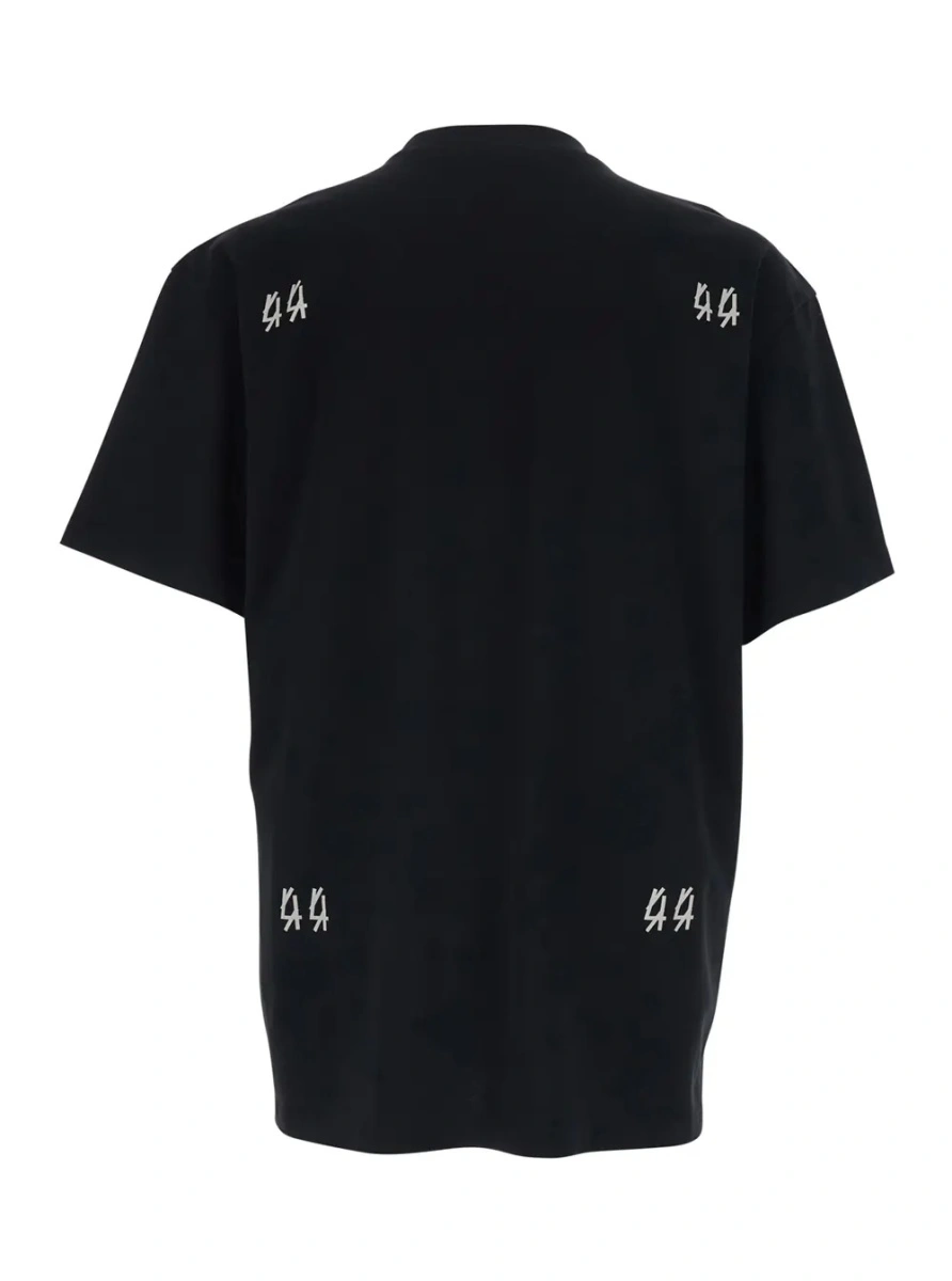 Tricou 44 LABEL GROUP negru din bumbac - Img 2