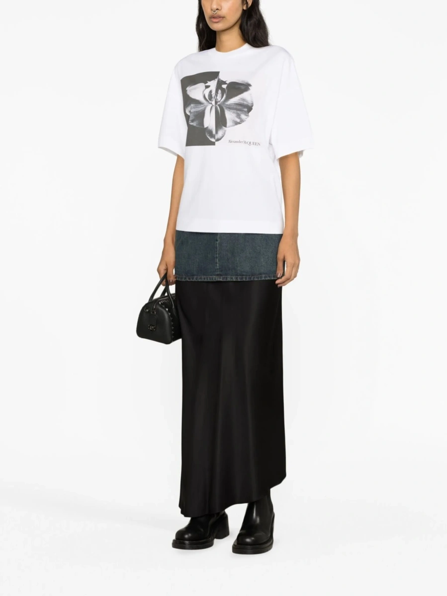 Tricou Alexander McQueen alb - Img 4