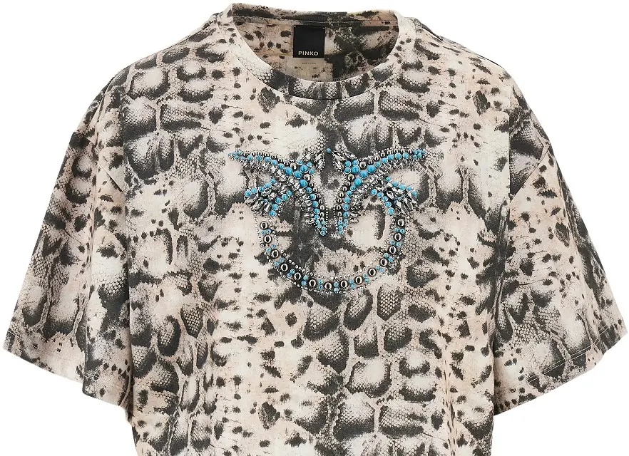 Tricou Animalier print cropped T-shirt - Img 2