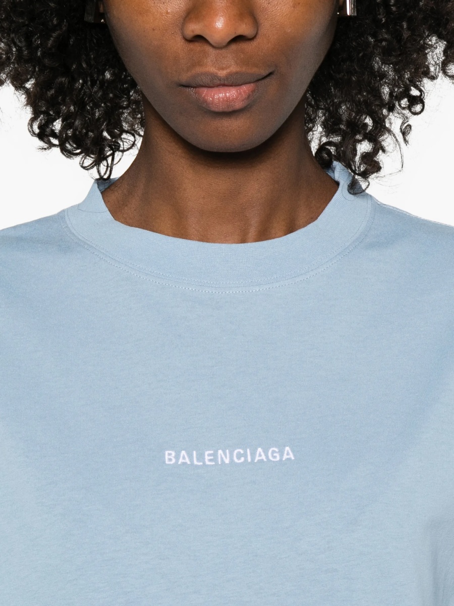 Tricou Balenciaga albastru - Img 5