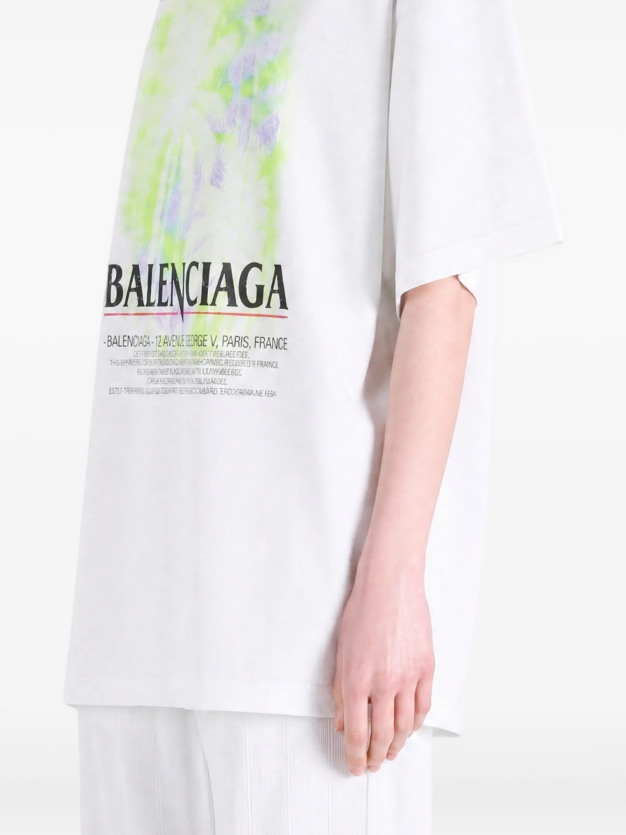 Tricou Balenciaga alb - Img 3