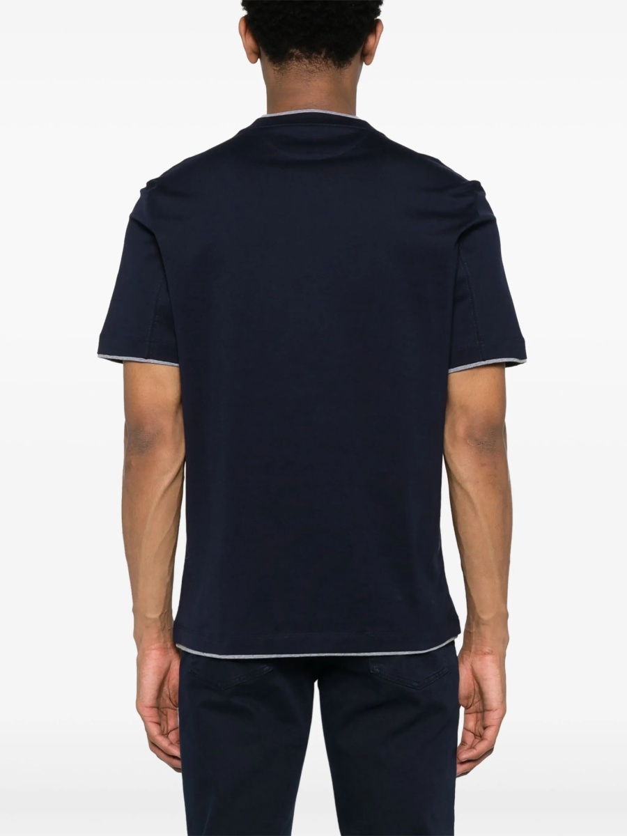 Tricou Brunello Cucinelli albastru - Img 4