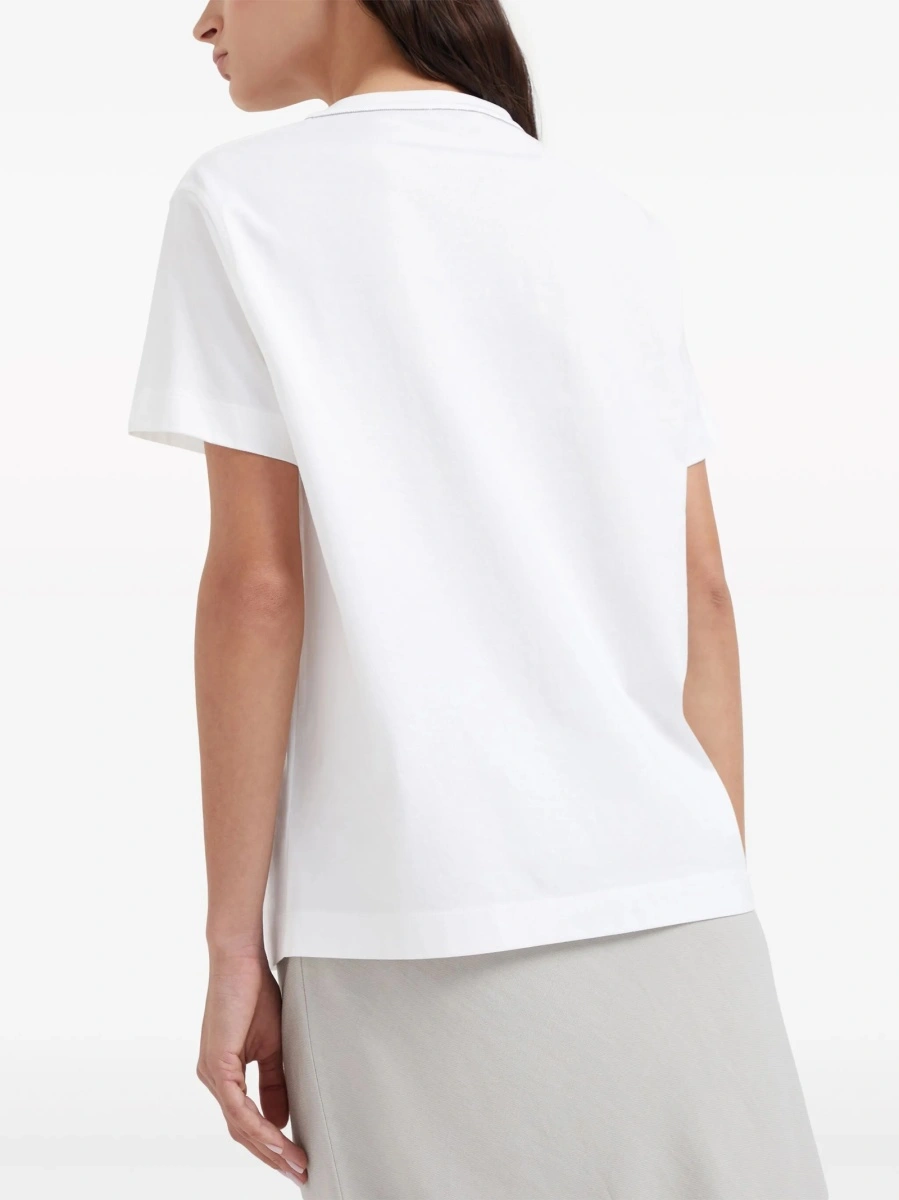 Tricou Brunello Cucinelli alb - Img 4