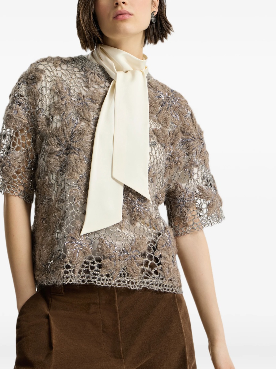 Tricou Brunello Cucinelli maro - Img 5