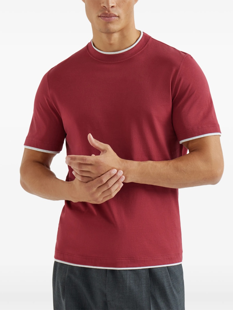 Tricou Brunello Cucinelli rosu - Img 3