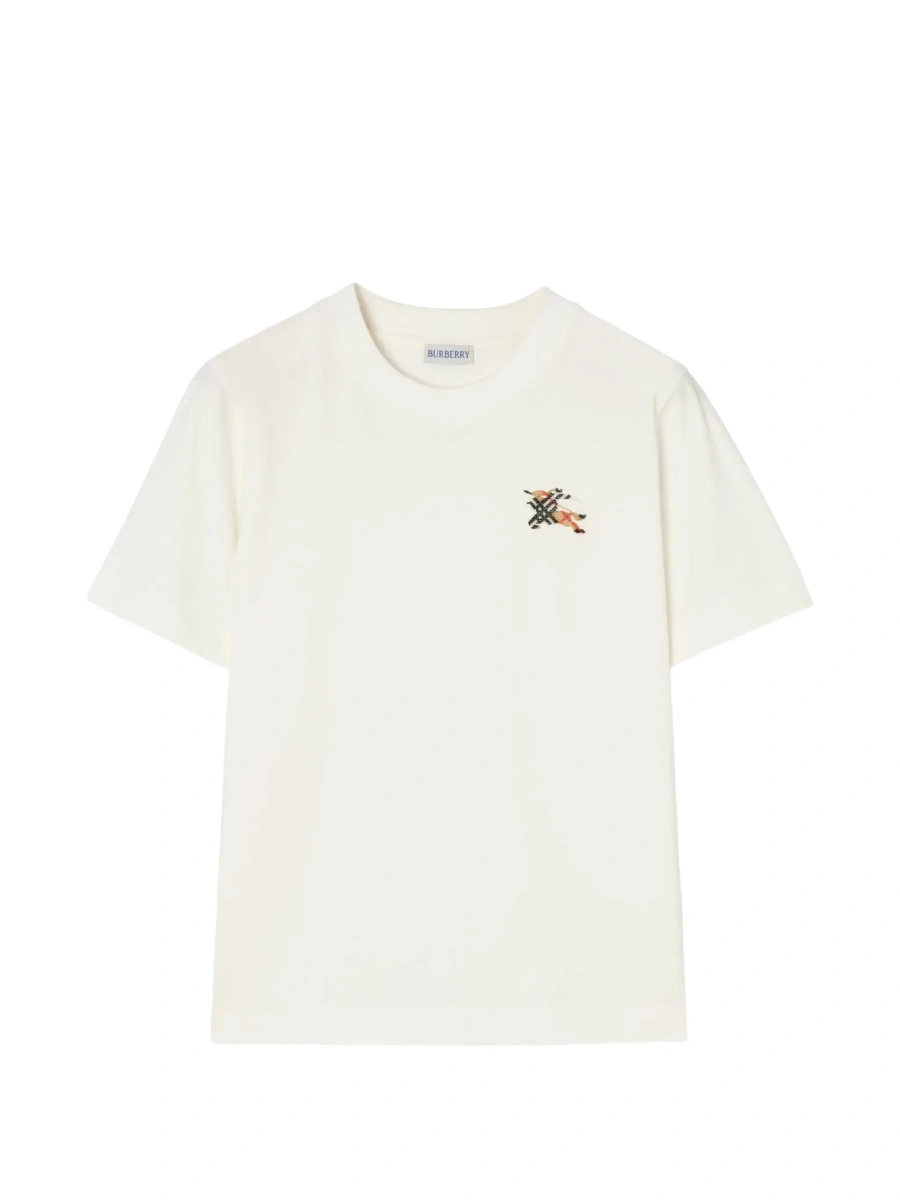 Tricou Burberry alb din bumbac - Img 7