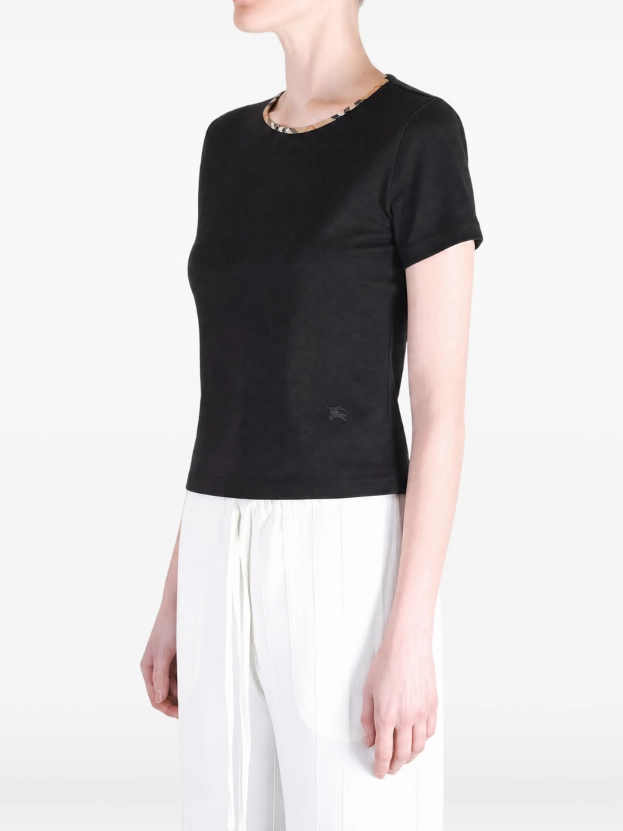 Tricou Burberry negru din bumbac - Img 3