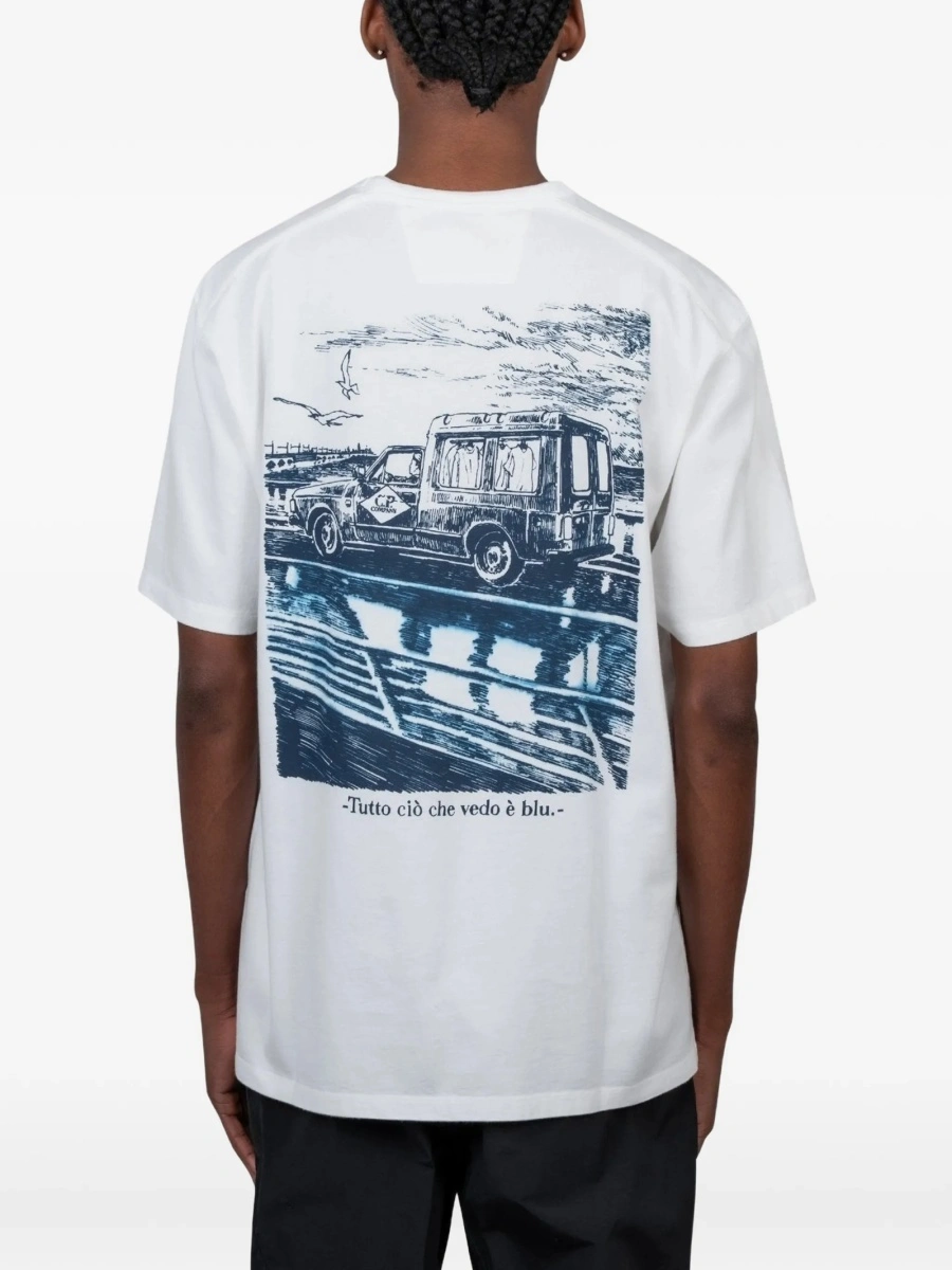Tricou C.P. Company alb - Img 3